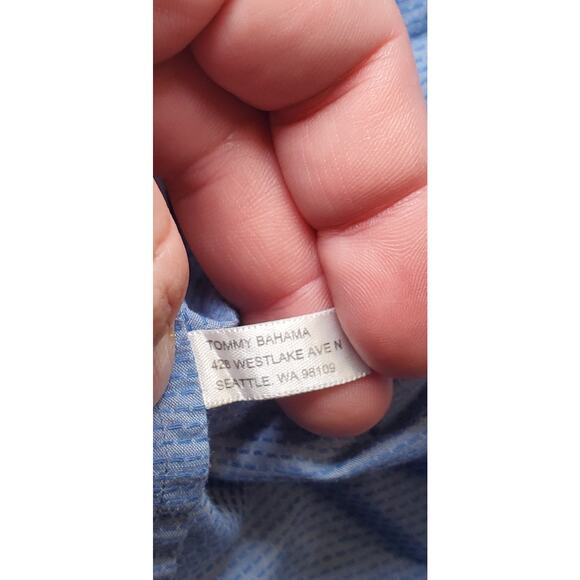 Tommy Bahama Men's Blue Sz XL Long Sleeve Button Front Shirt 100% Cotton C26-10 - Picture 7 of 9